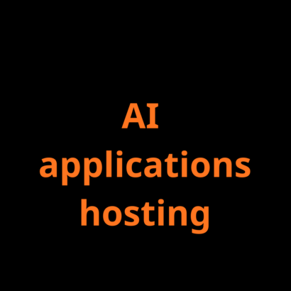ΑΙ applications hosting