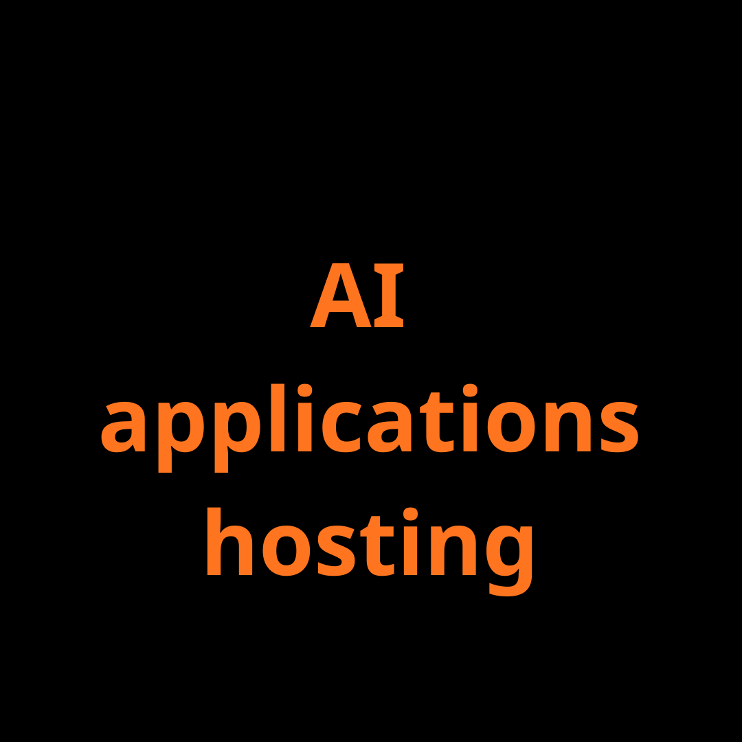 ΑΙ applications hosting